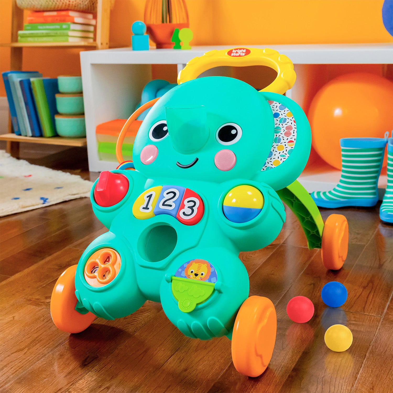 Andadera Elefante Bebe Bright starts™ Verde 12892