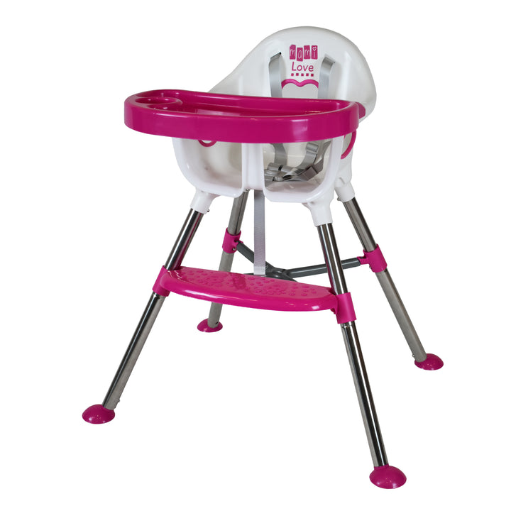 Silla comedor bebe 3en1 Mami Love Africa Rosa