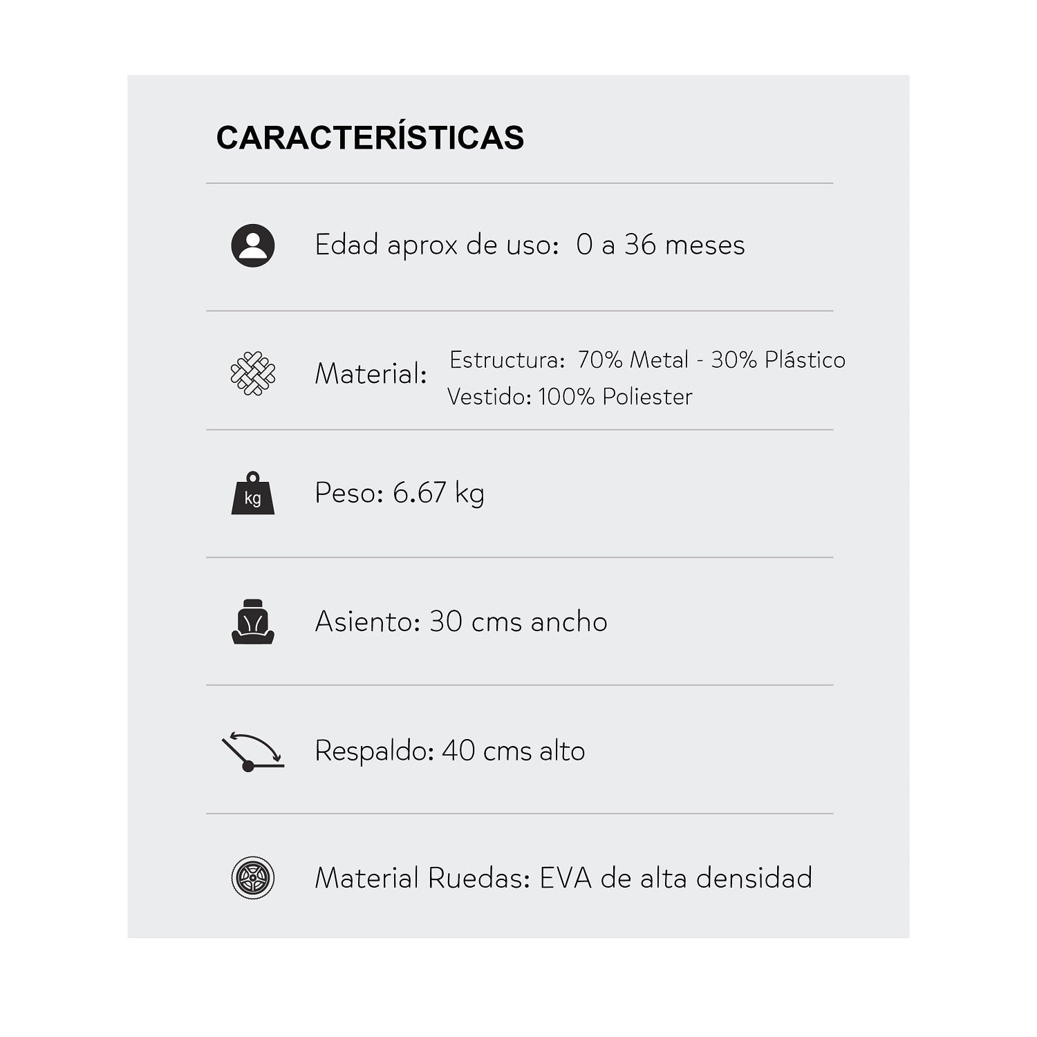 Coche Bebe Priori Viena Gris