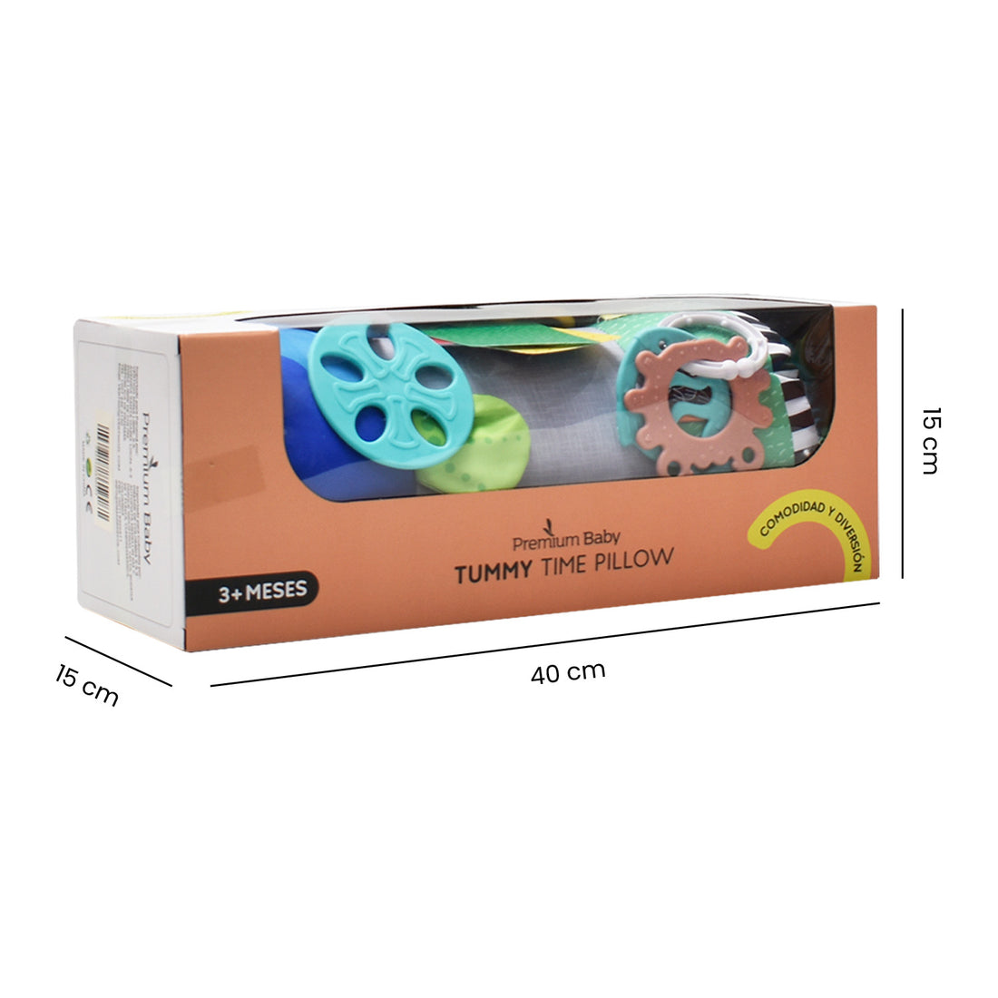 Almohada Bebé Con Accesorios Premium Baby Gris PB-E502AZ