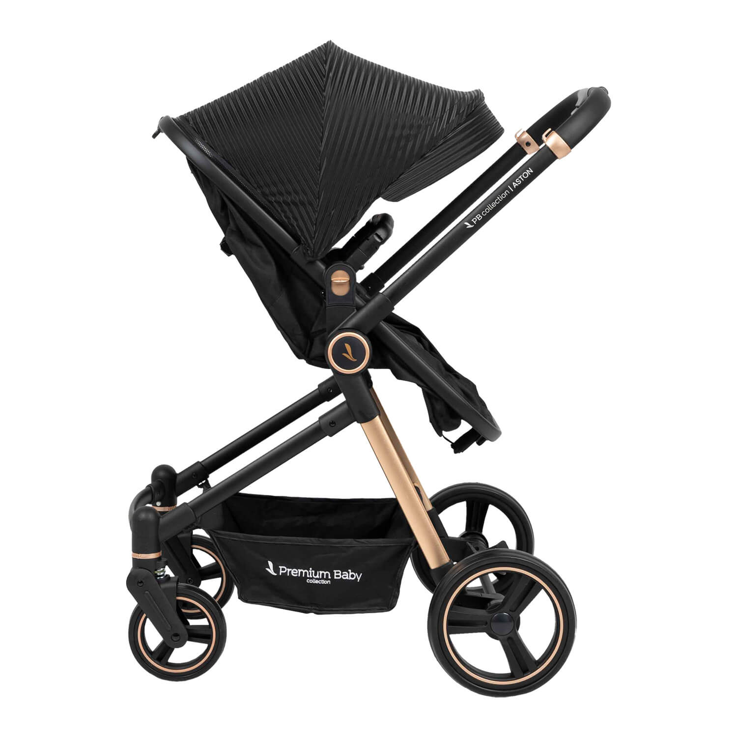 Coche Bebé Moises Aston Premium Baby Collection Negro