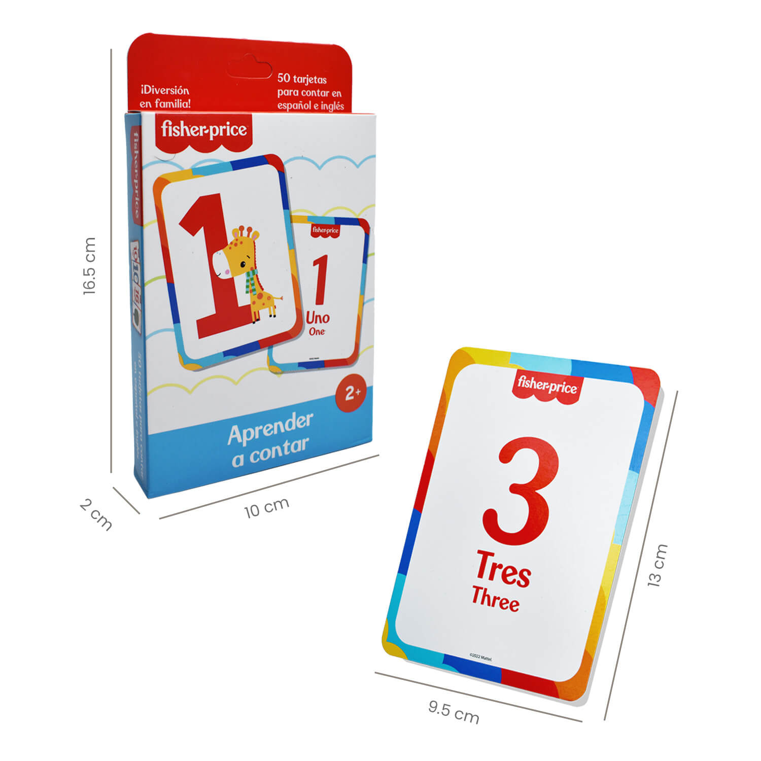 Juego Cartas de Aprendizaje Fisher Price Aprende a Contar