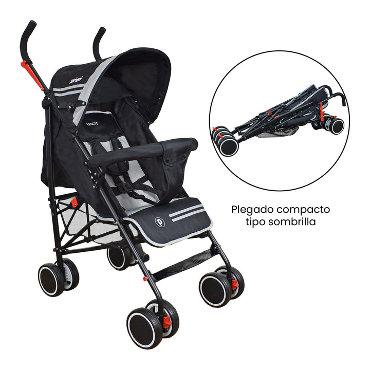 Coche Bebe Paseador Veneto Lyne Priori Negro