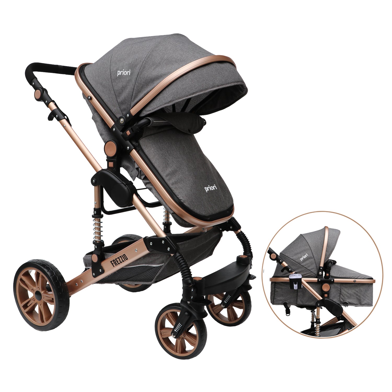 Coche bebe FREZZIO Priori Moises Gris