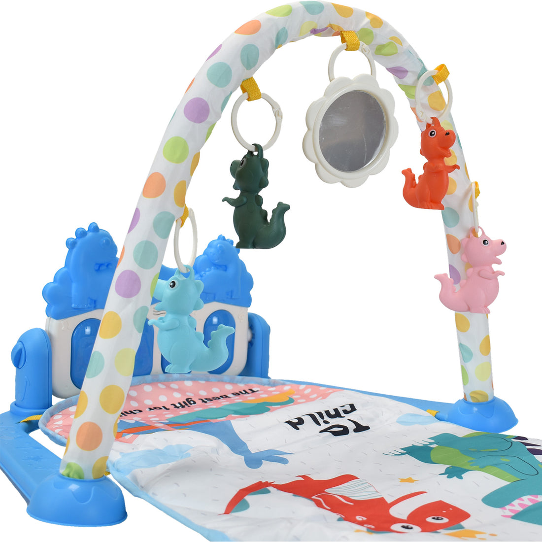 Gimnasio Interactivo 2 en 1 Azul Mami Love MM2349