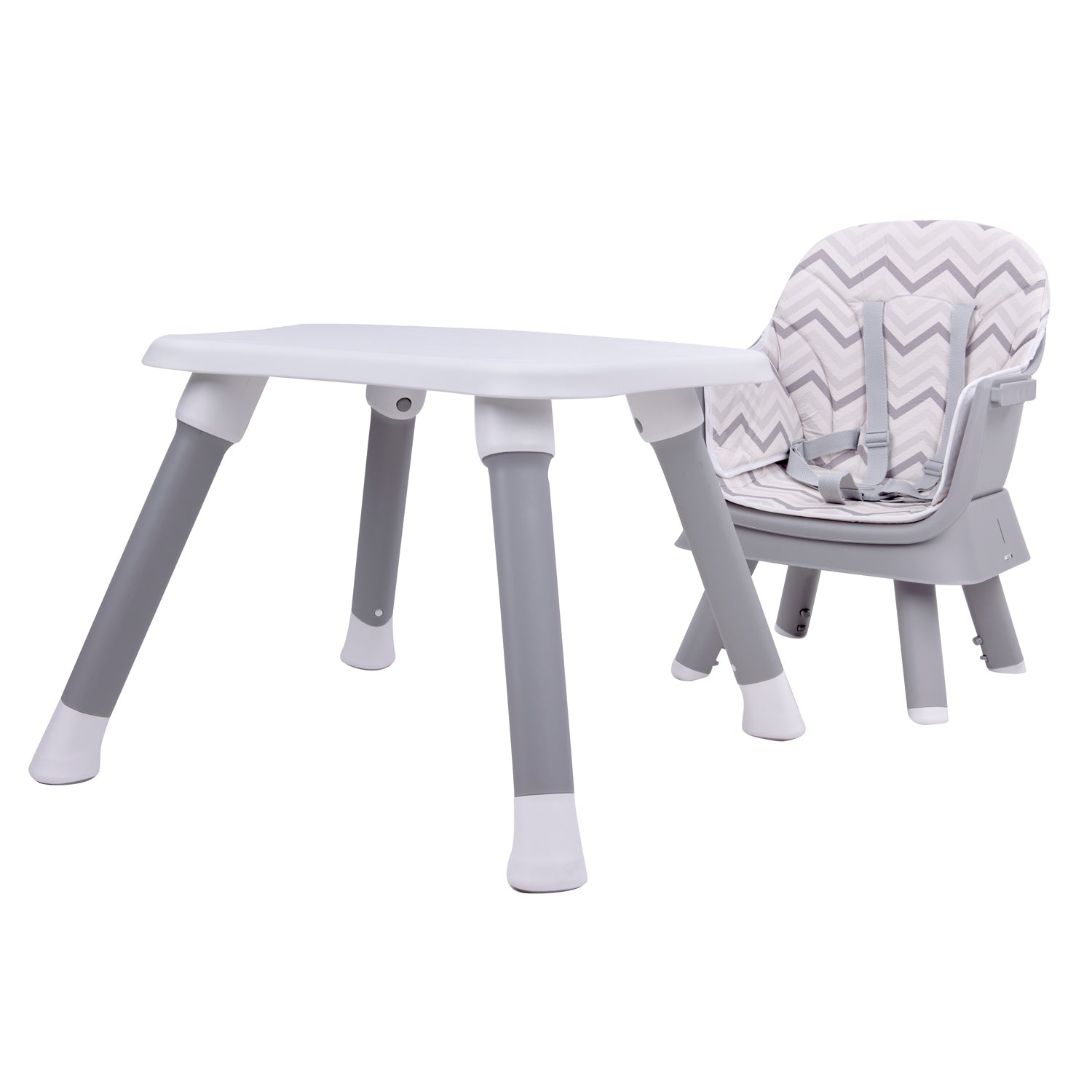 Silla comedor bebe 6en1 Priori Sidney Gris (Empaque Deteriorado)