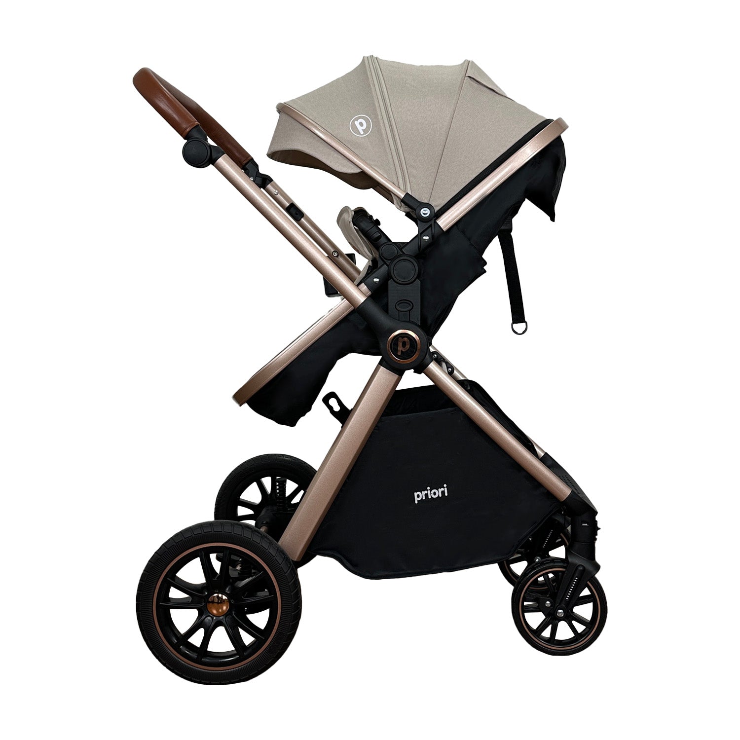 Coche Bebe Travel System Snow Priori Beige