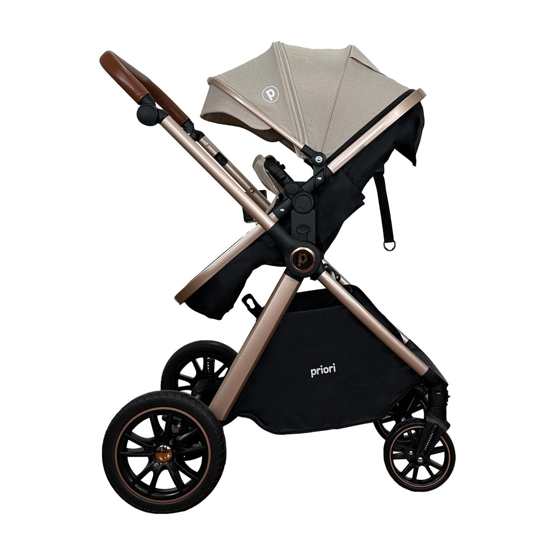 Coche Bebe Travel System Snow Priori Beige