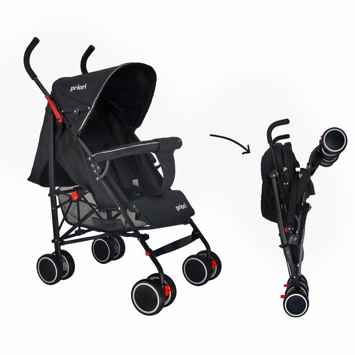 Coche Bebe Paseador Priori Véneto Negro