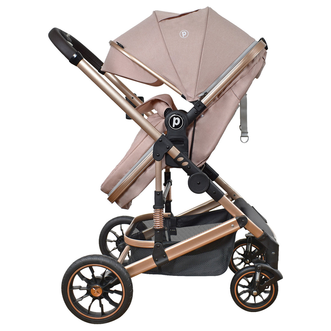 Coche Bebe 3 en 1 Cris Priori Rosa