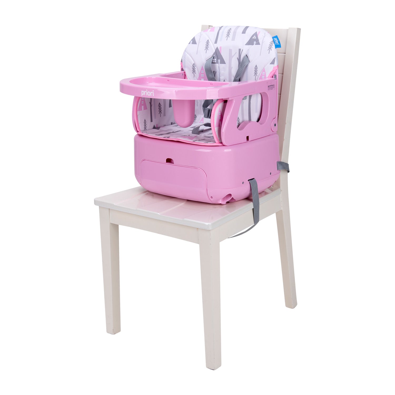 Combo Silla Comedor 3en1 Bony +Vasenilla Bari Priori Rosa