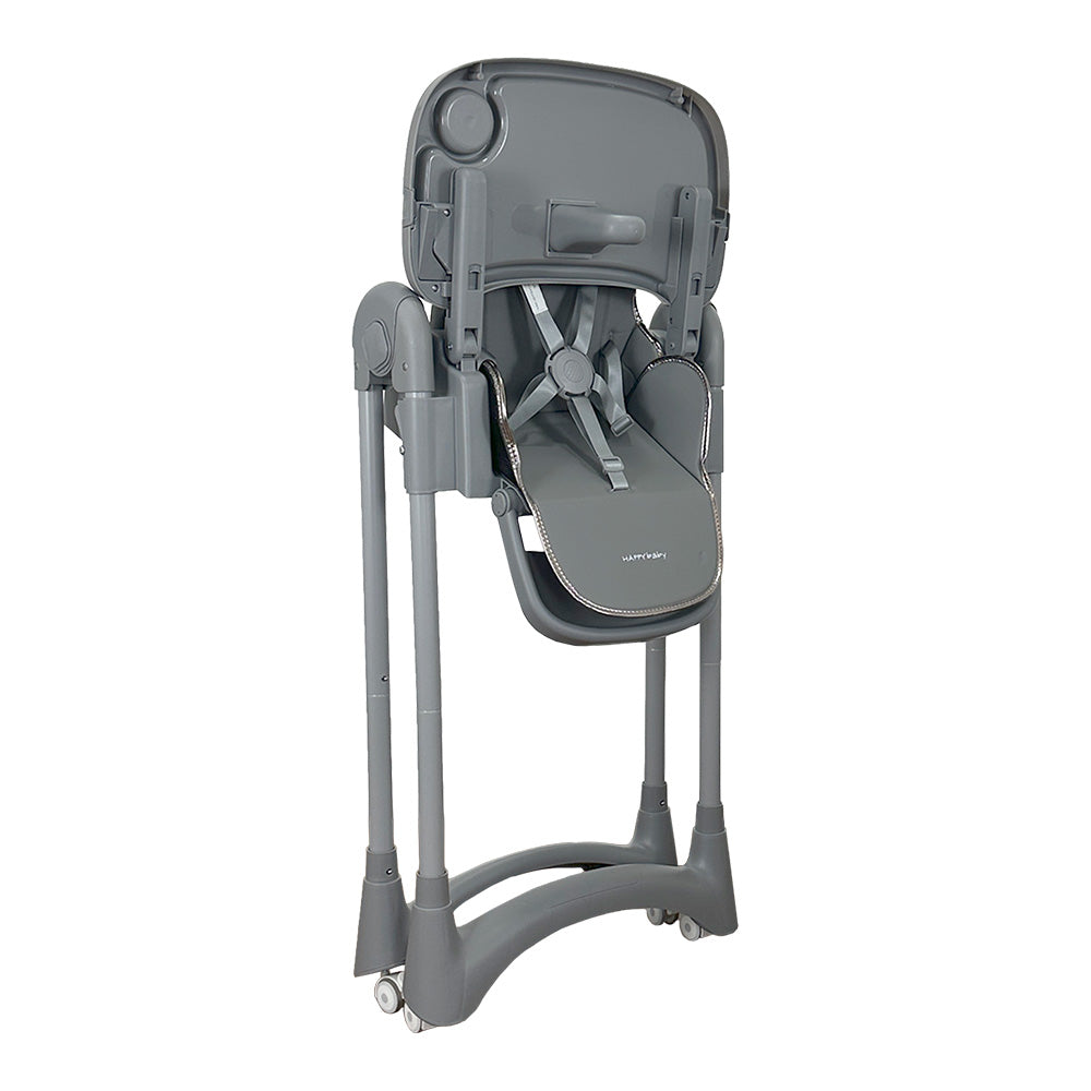 Silla Comedor Bebe Múltiples Posiciones Happy baby Theo Gris