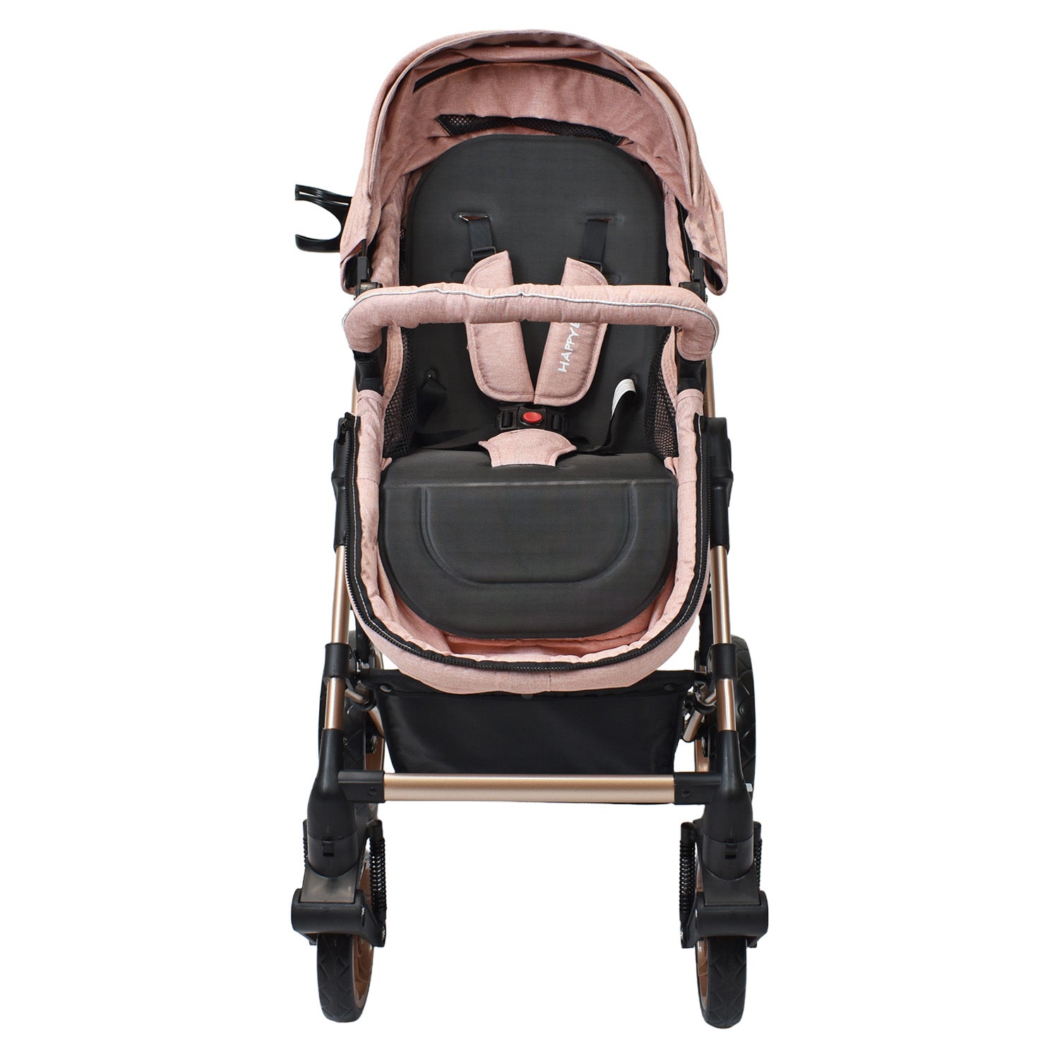 Coche Bebe Moises Gadi Happy Baby Rosado