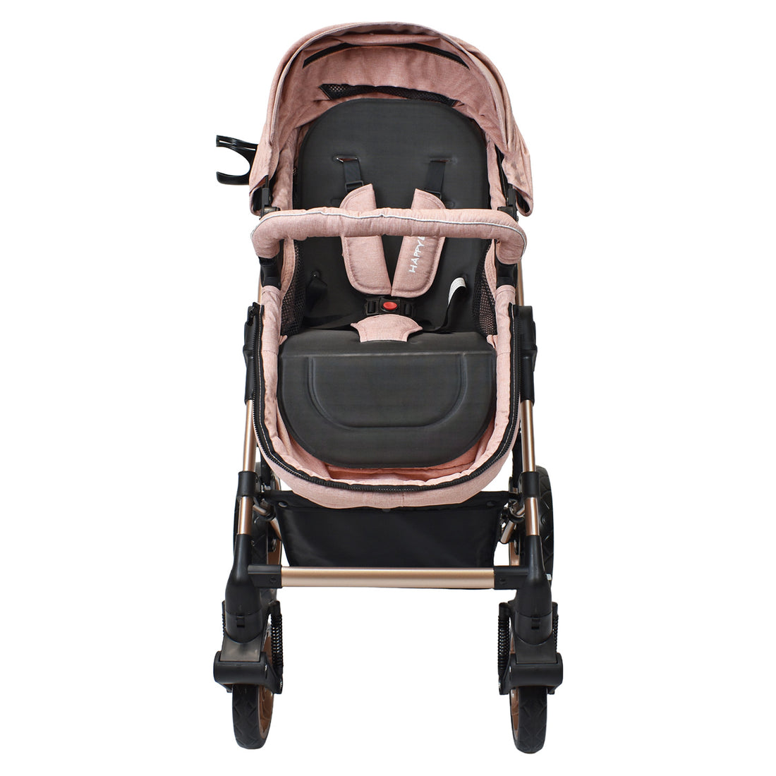 Coche Bebe Moises Gadi Happy Baby Rosado