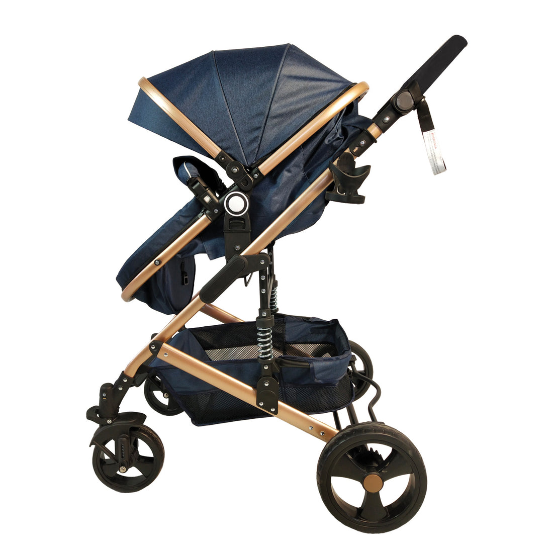 Coche Bebe Moises Happy Baby Azul Fj