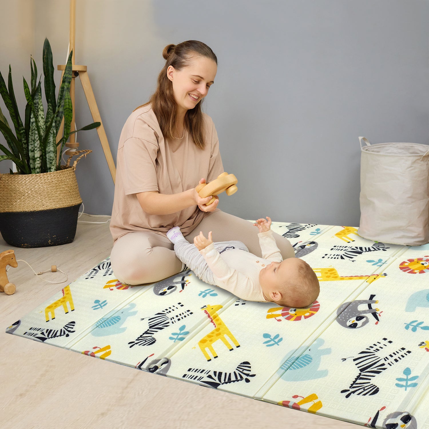Tapete De Juego Plegable Gateo Bebé Premium Baby PB- E601AL