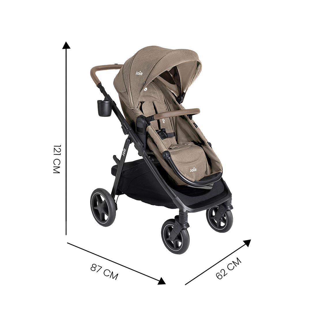 Coche Bebé 4 en 1 Ginger Lx Mocha Joie