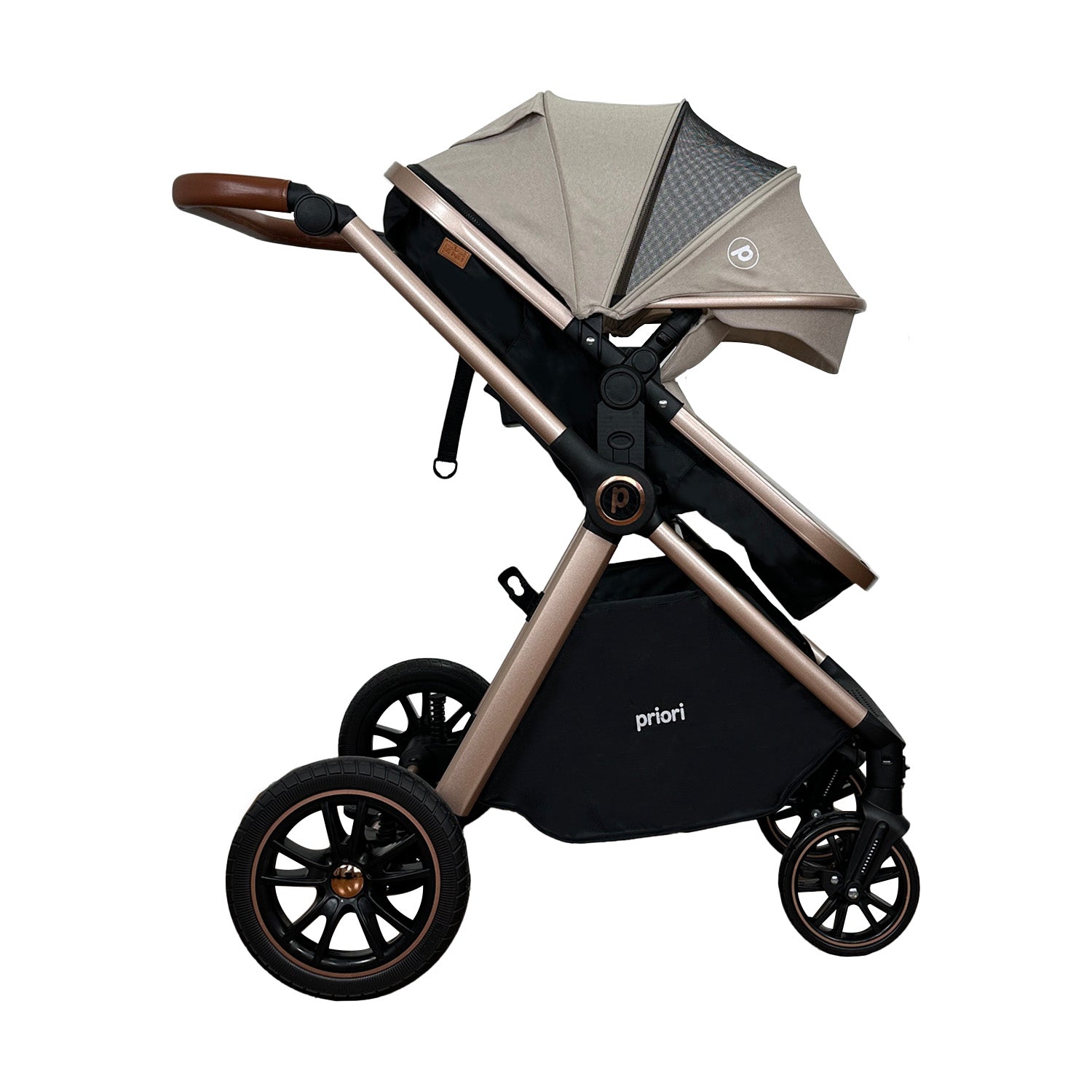Coche Bebe Travel System Snow Priori Beige