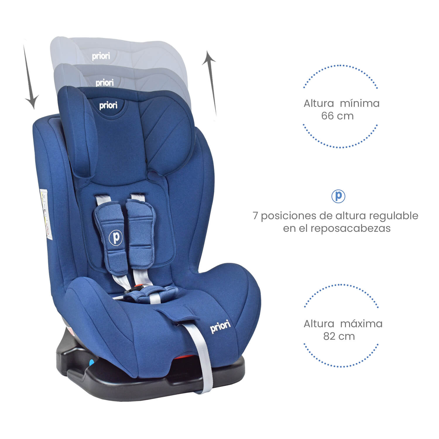 Silla para carro bebé Priori Prix Azul