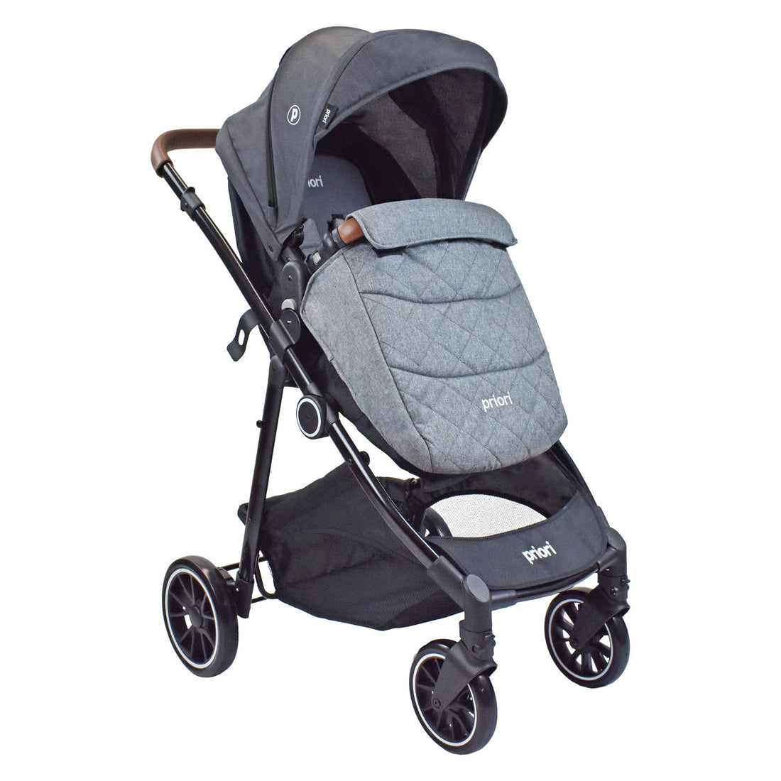 Coche bebé Travel System Aria T Priori Gris Oscuro