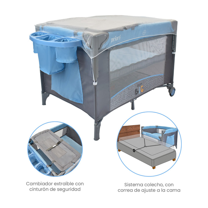 Cuna Colecho Bebe Priori Avanti Dream Azul