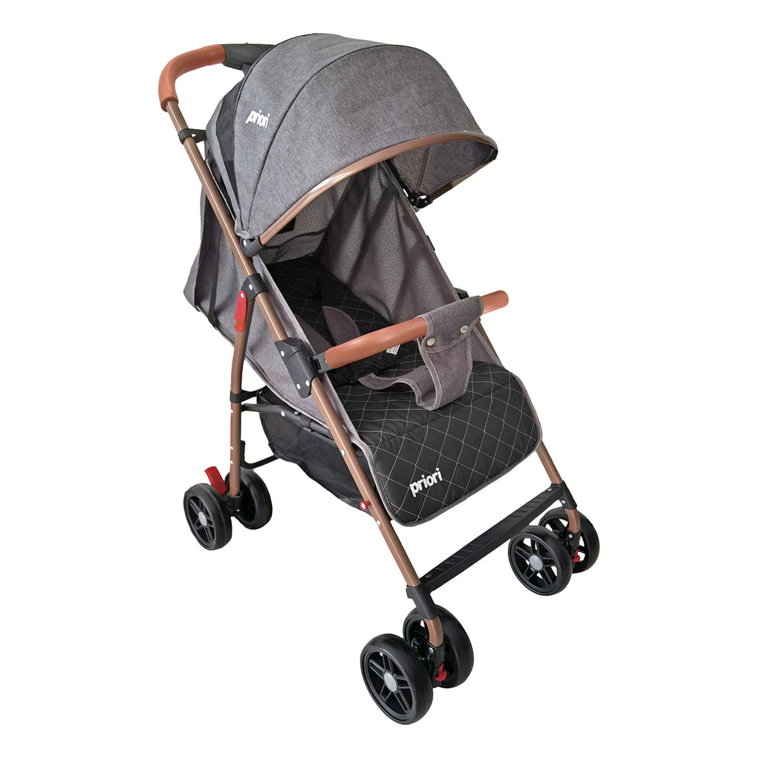 Combo Coche Park Gris + Cuna Colecho Bebé Golf Priori Gris +Peluche Elefante Gris