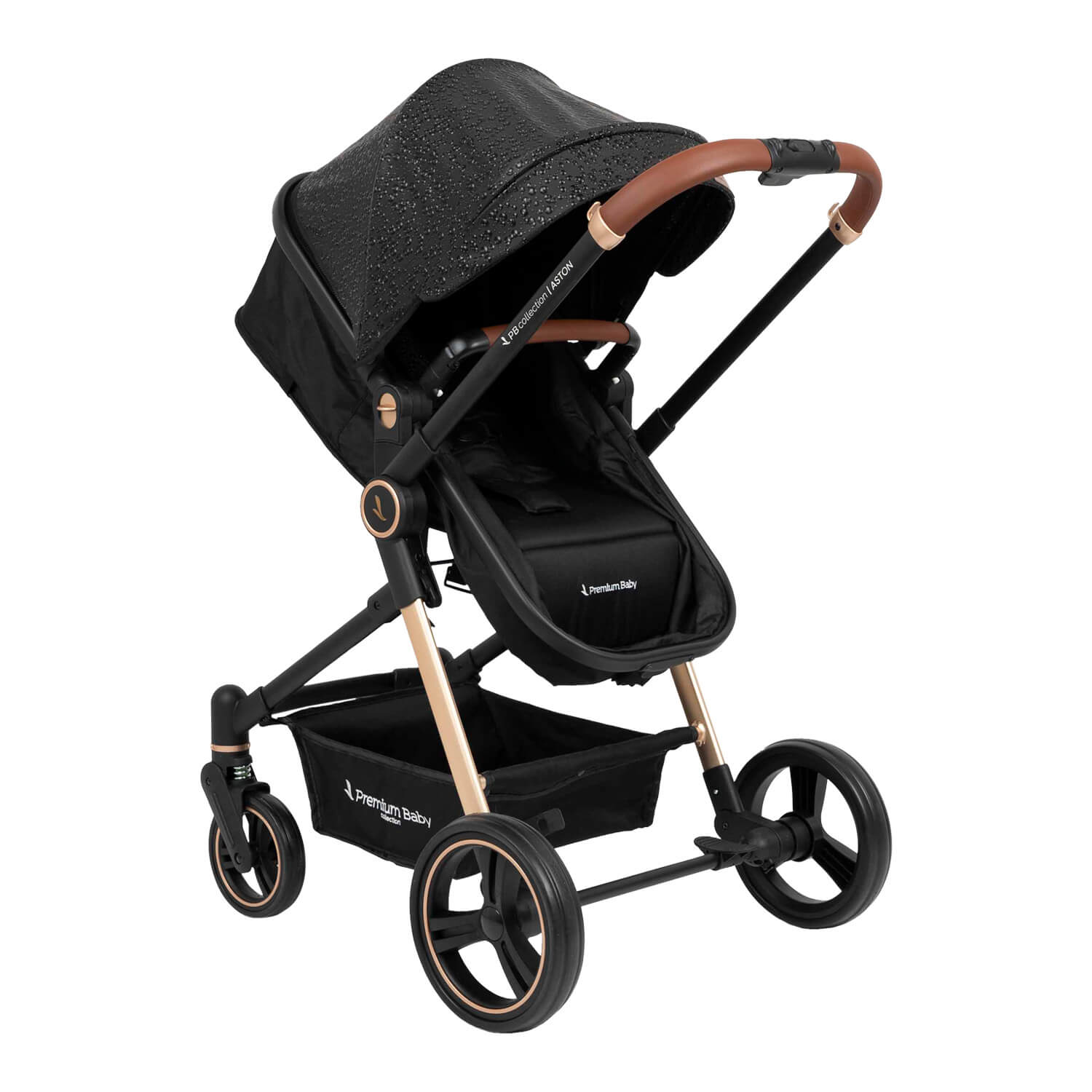 Coche Bebé Moises Aston Premium Baby Collection Negro