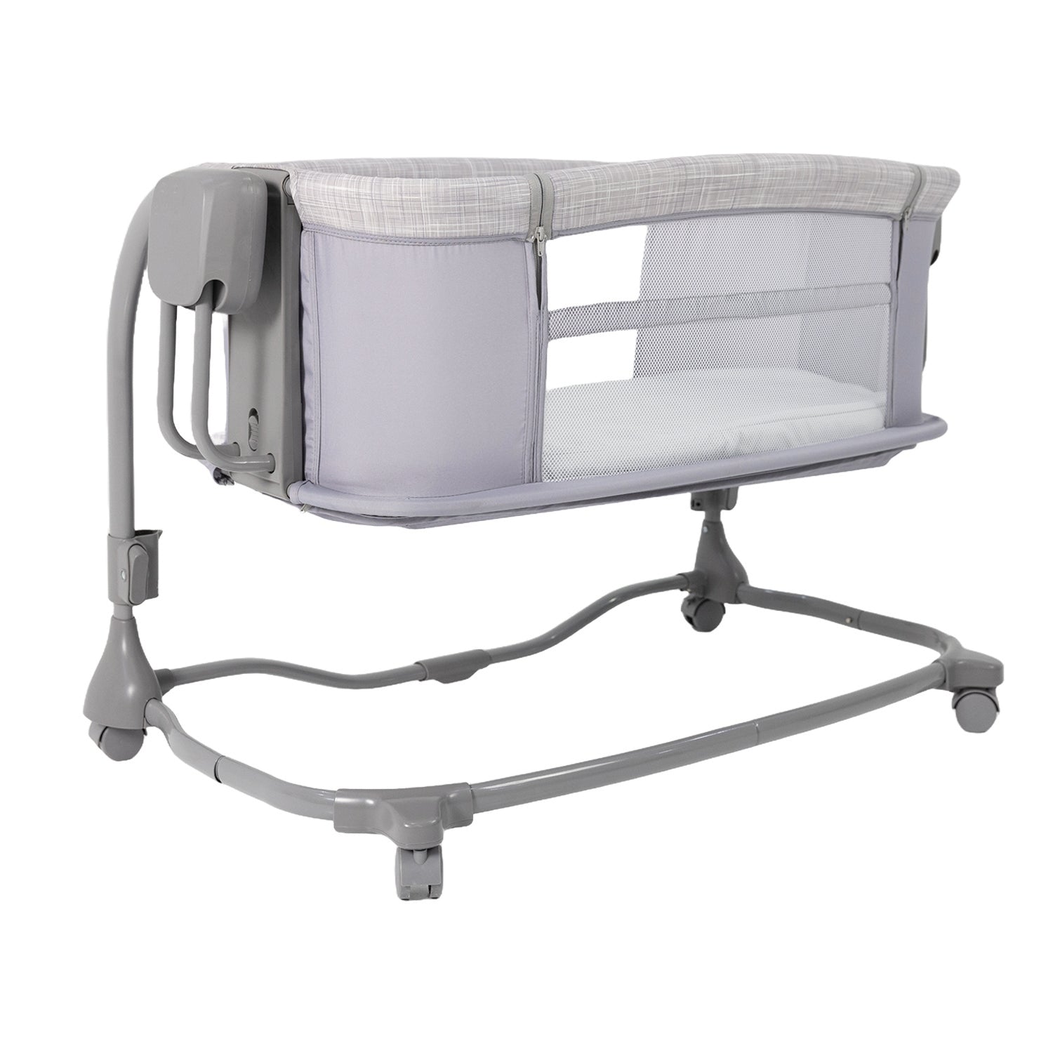 Cuna Colecho de Lujo Bebé 3en1 Gris PB23101 Priori