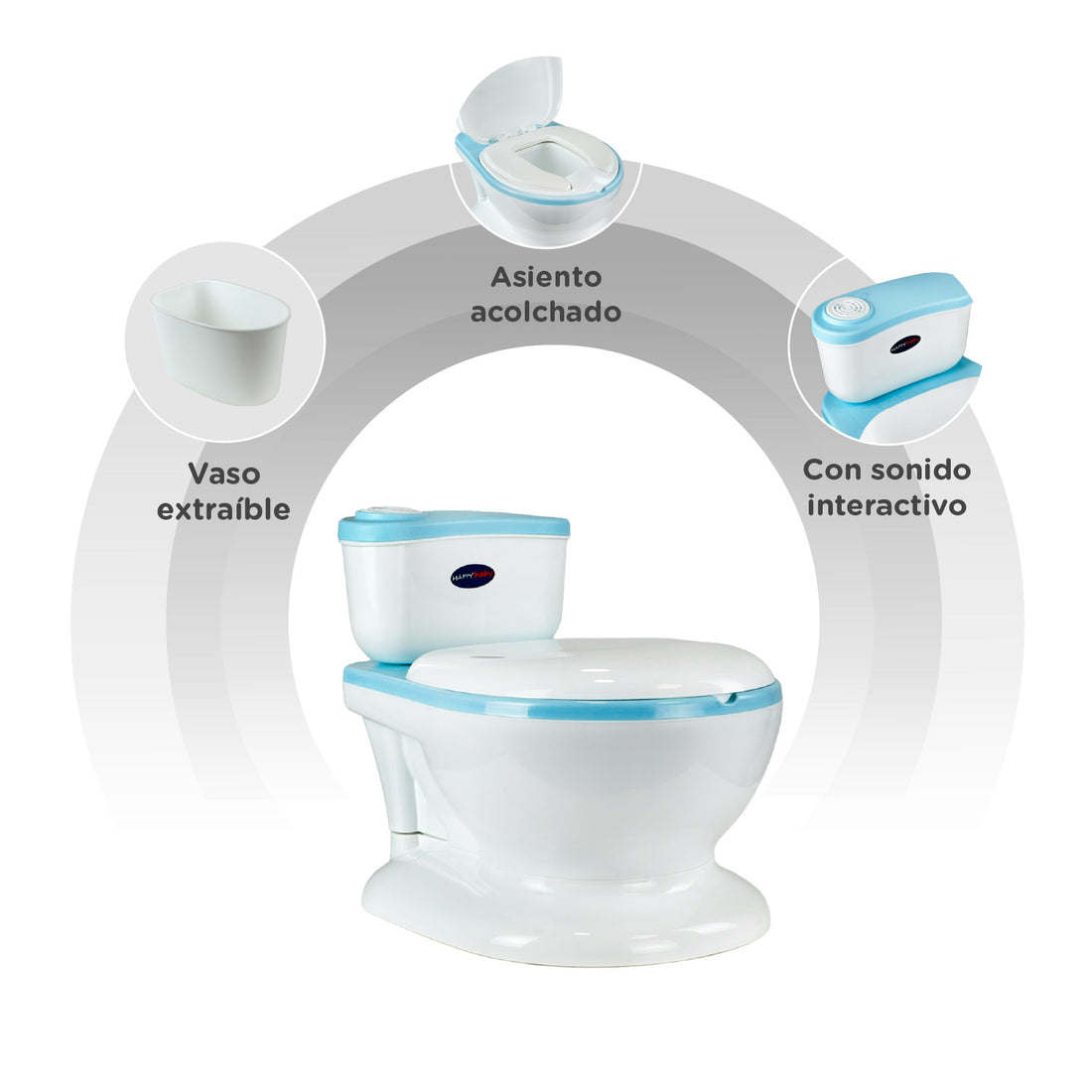 Baño Entrenador Infantil Happy Baby Moana Azul