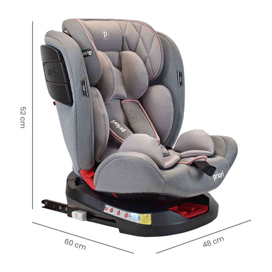 Silla De Carro Bebe Twist Con Isofix Rosado  Priori