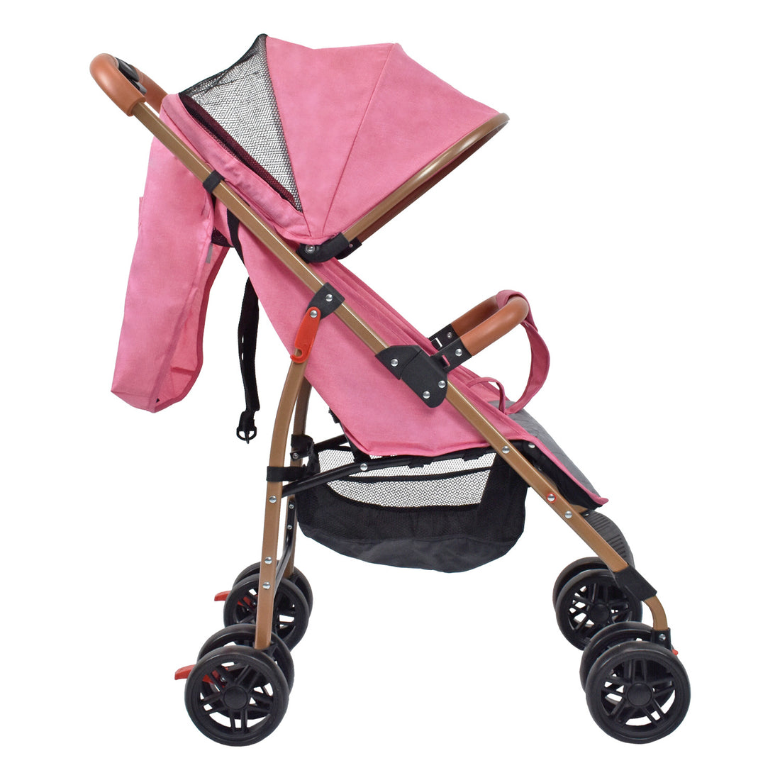 Combo Cuna Colecho Golf +Coche Paseador Park Rosa+ Pañalera Morral