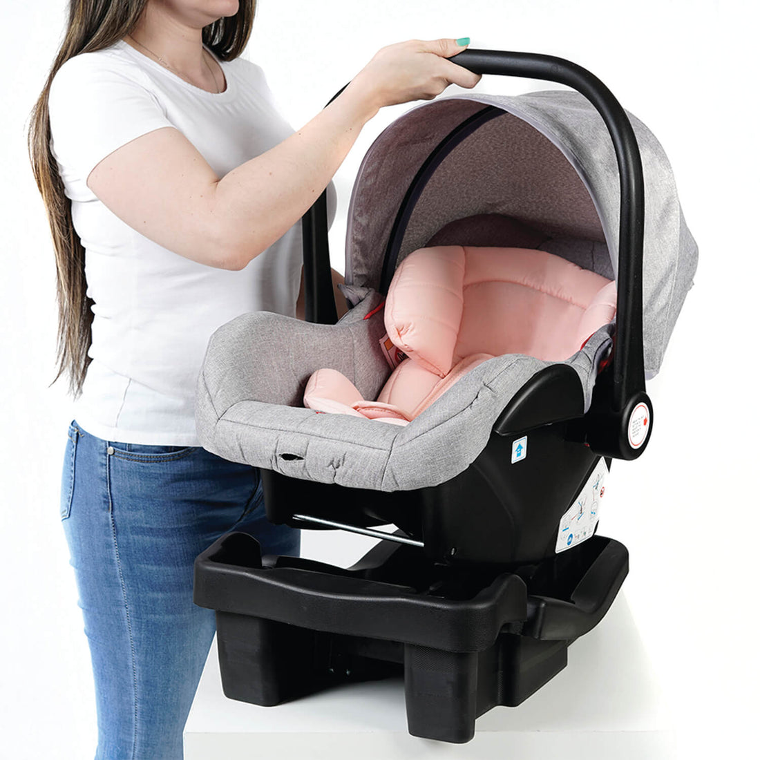 Coche Bebé Moises Ts Priori Mike Rosa