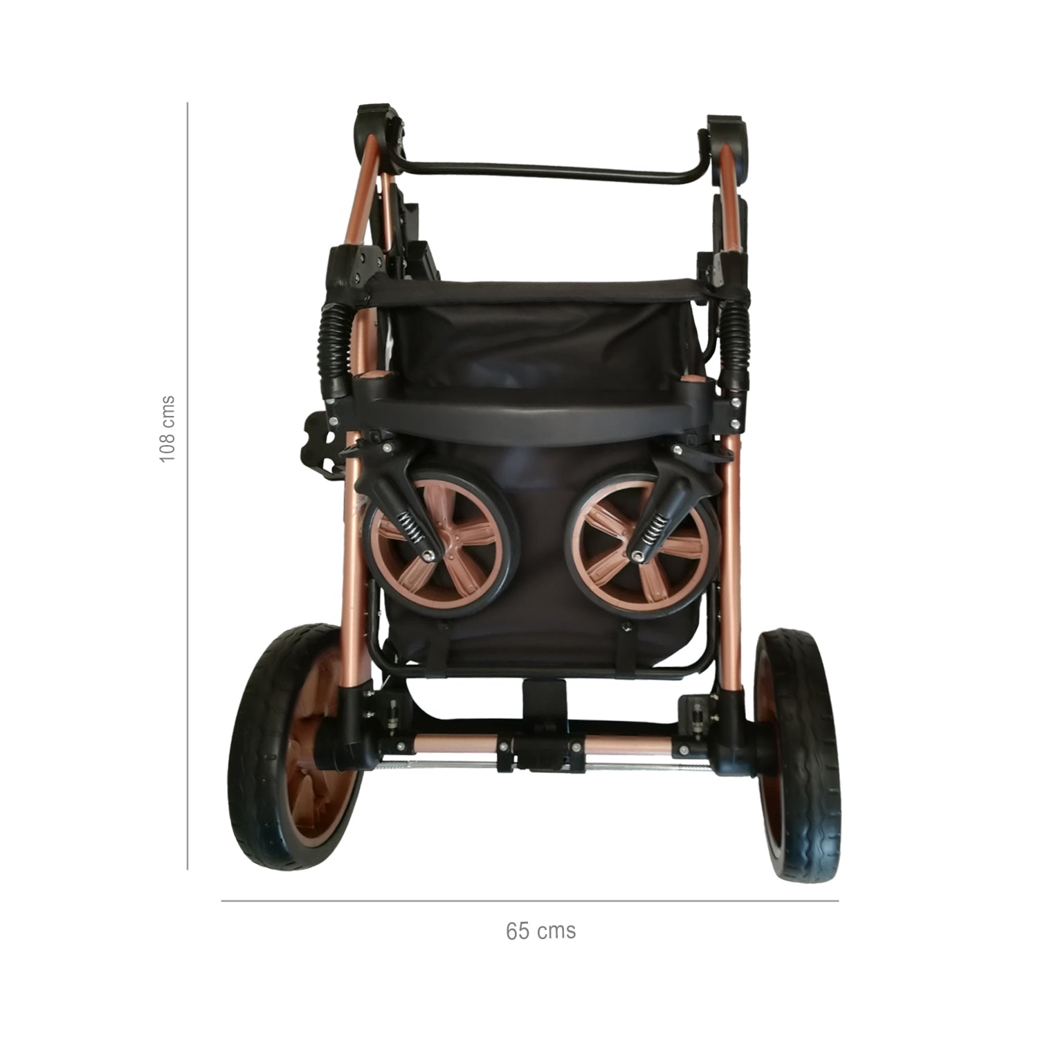 Combo Bebé Coche Frezzio + Cuna Mecedora Nápoles Gris