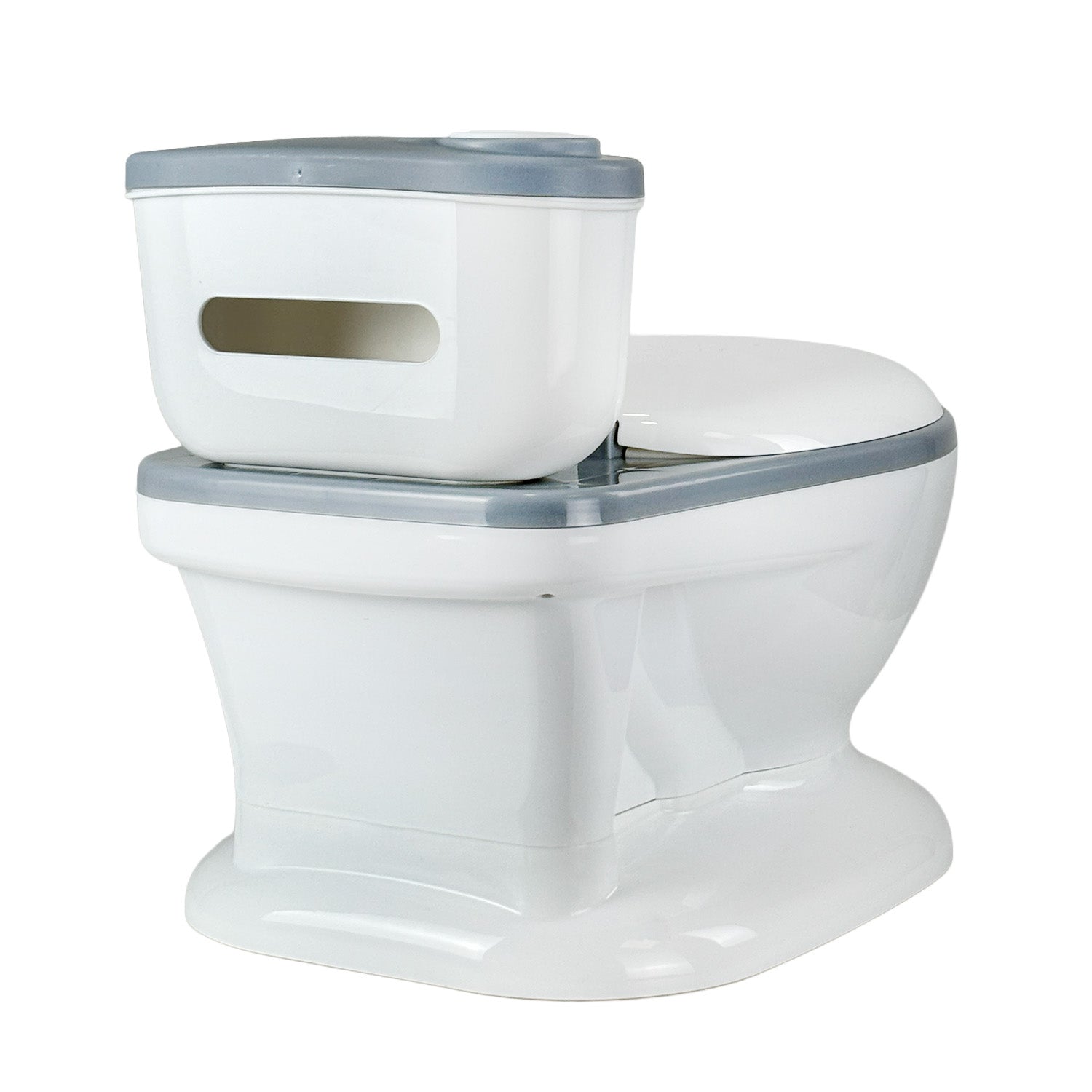 Baño Entrenador Infantil Happy Baby Moana Gris