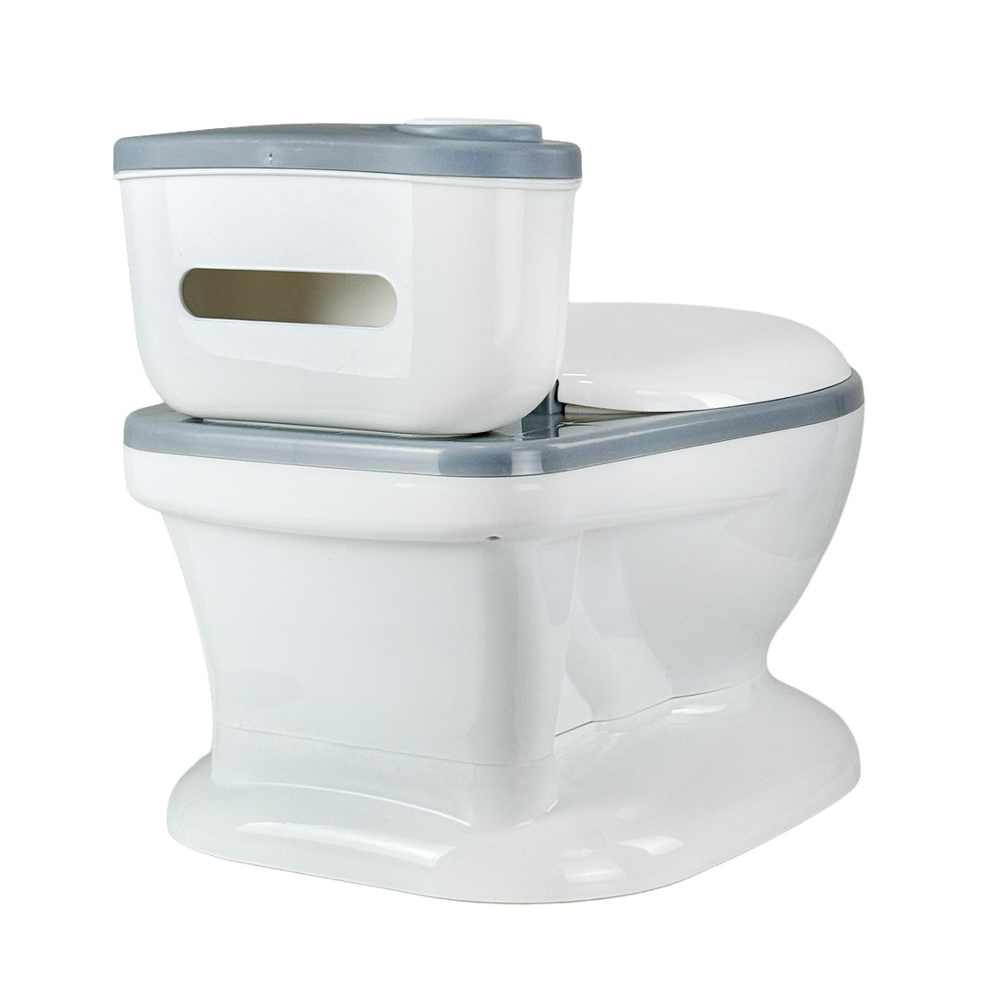 Baño Entrenador Infantil Happy Baby Moana Gris