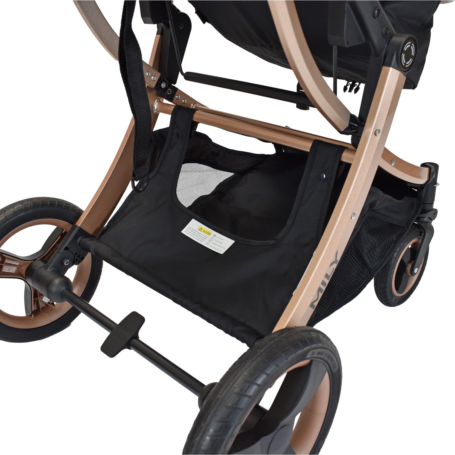 Coche Moises Bebé Mily Cs Rosa Priori