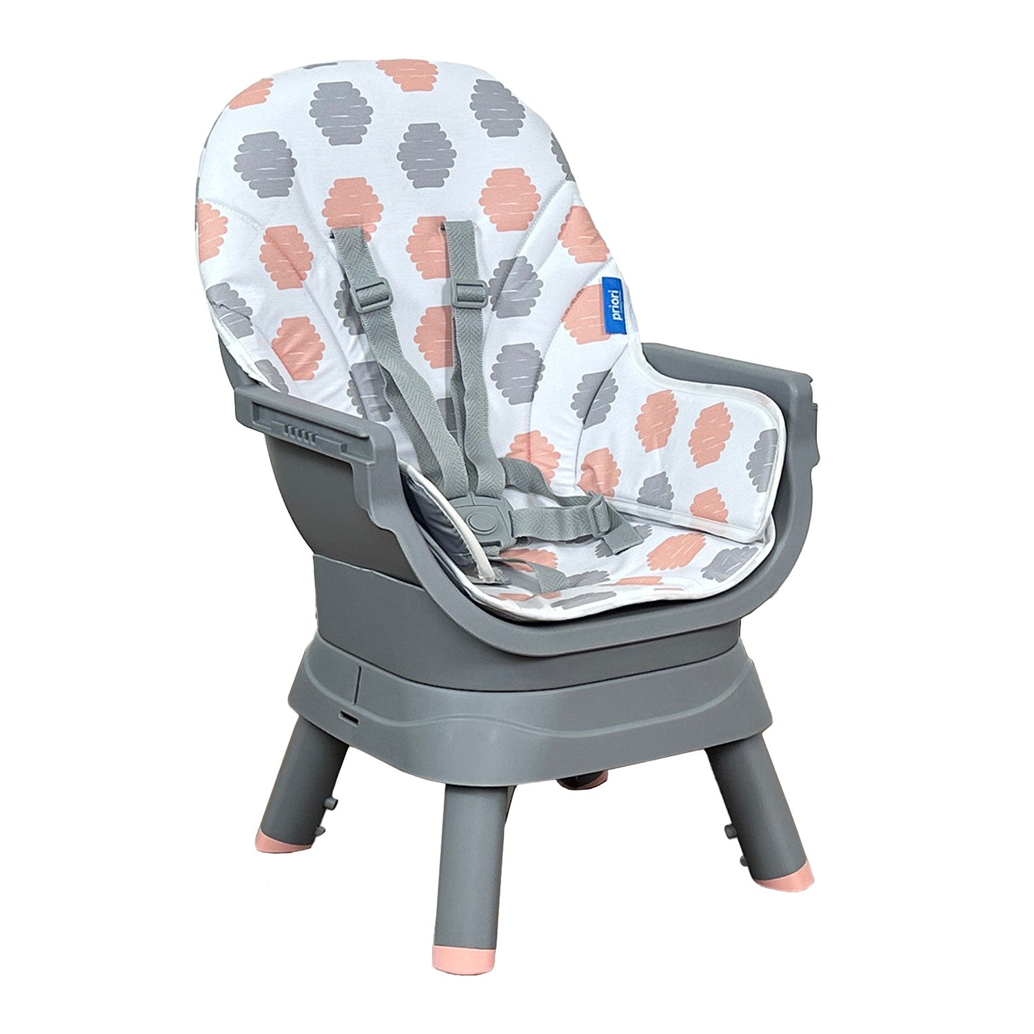 Silla Comedor bebé 12 en 1 con Giro 360 Yae de Priori Rosa