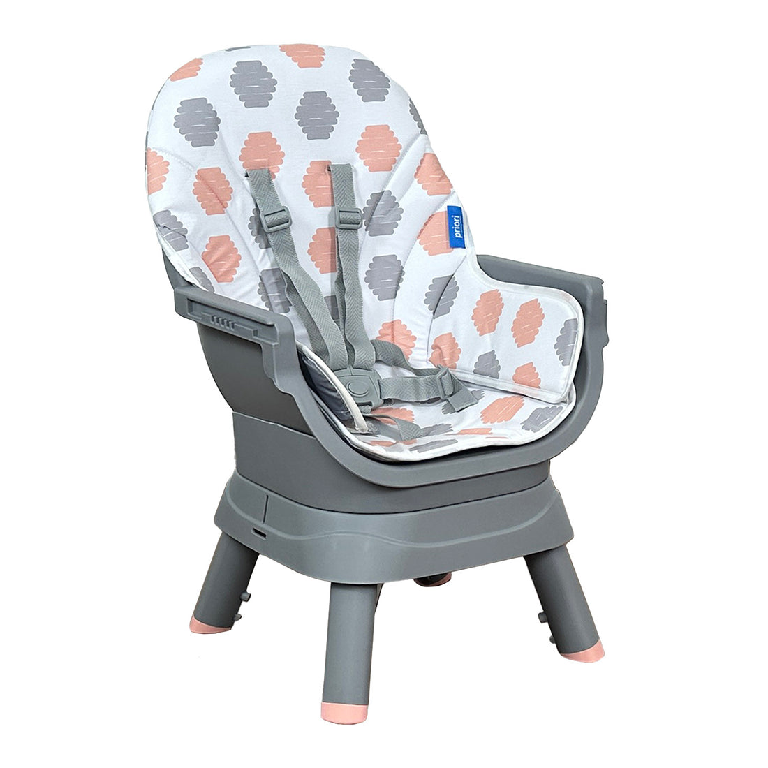 Silla Comedor bebé 12 en 1 con Giro 360 Yae de Priori Rosa
