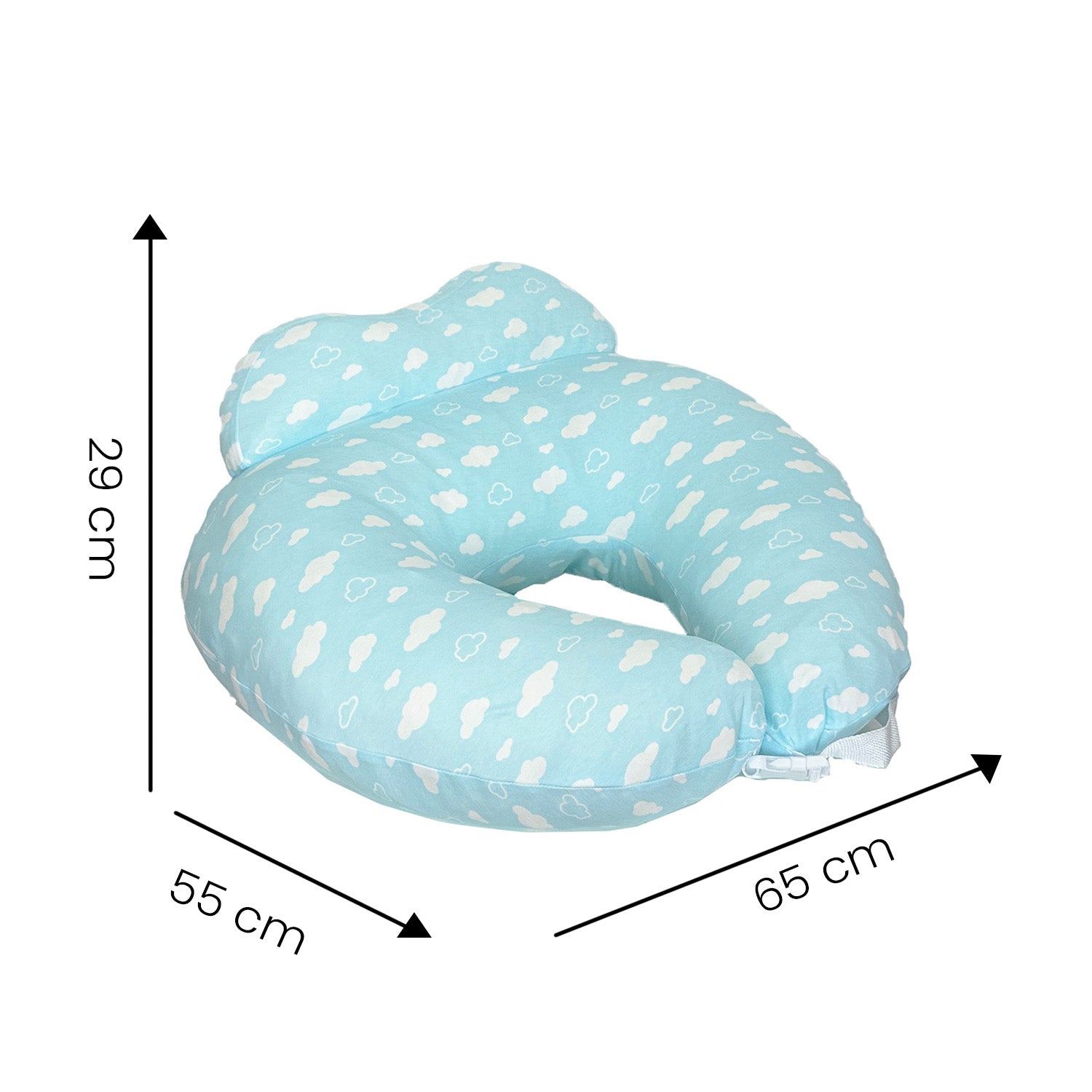 Almohada de lactancia Azul Premium Baby PB2517