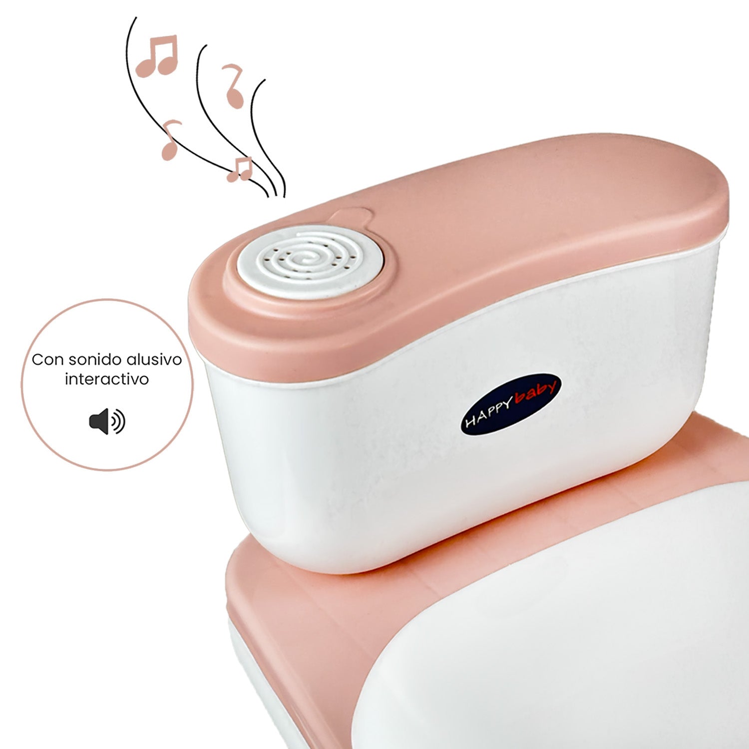 Baño Entrenador Infantil Happy Baby Moana Rosado