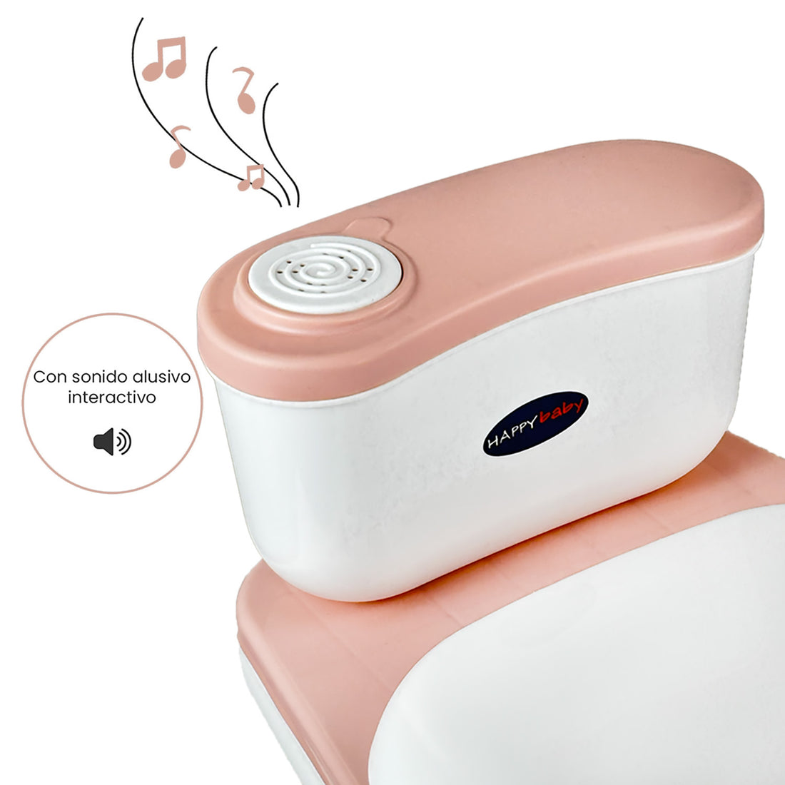 Baño Entrenador Infantil Happy Baby Moana Rosado