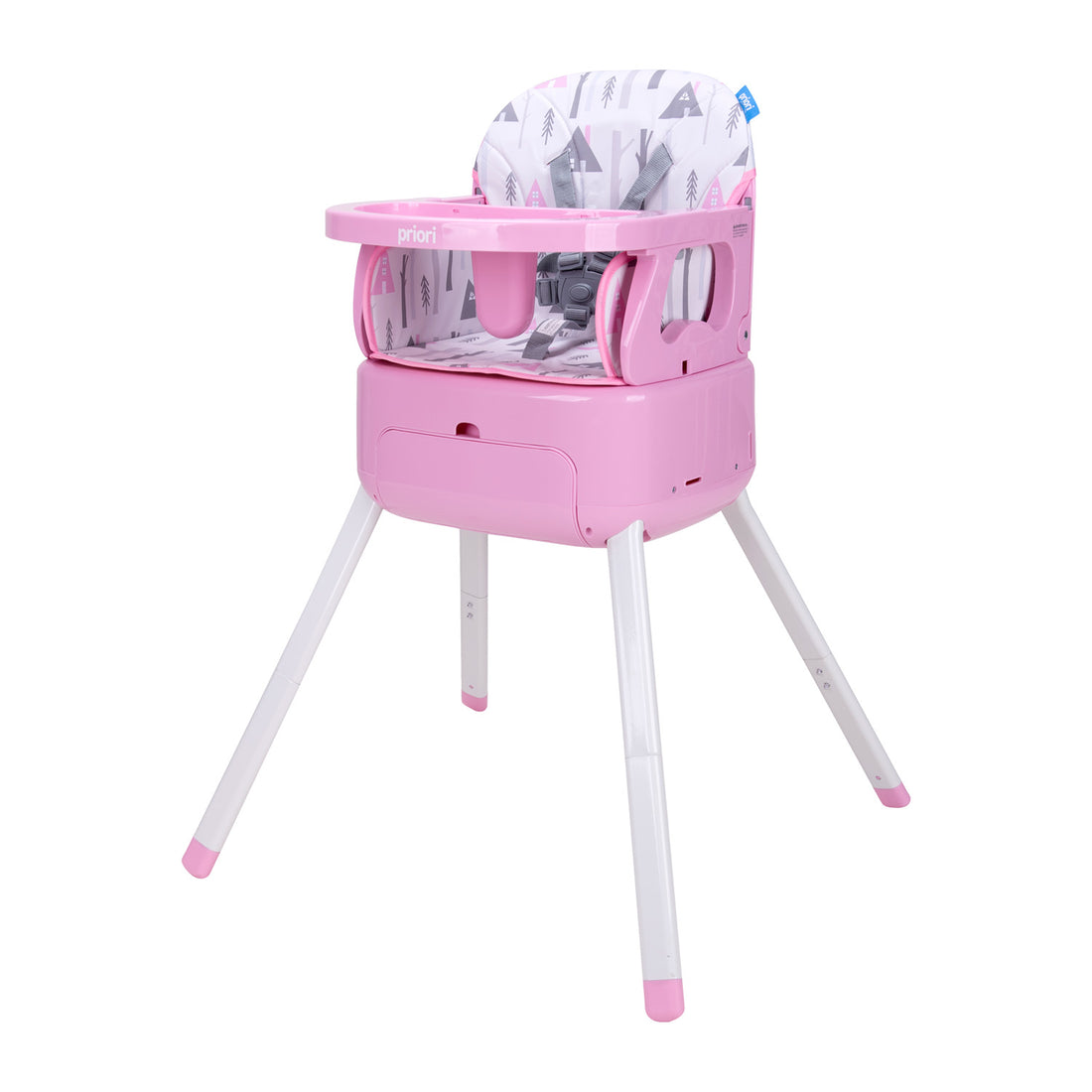 Combo Silla Comedor 3en1 Bony +Vasenilla Bari Priori Rosa