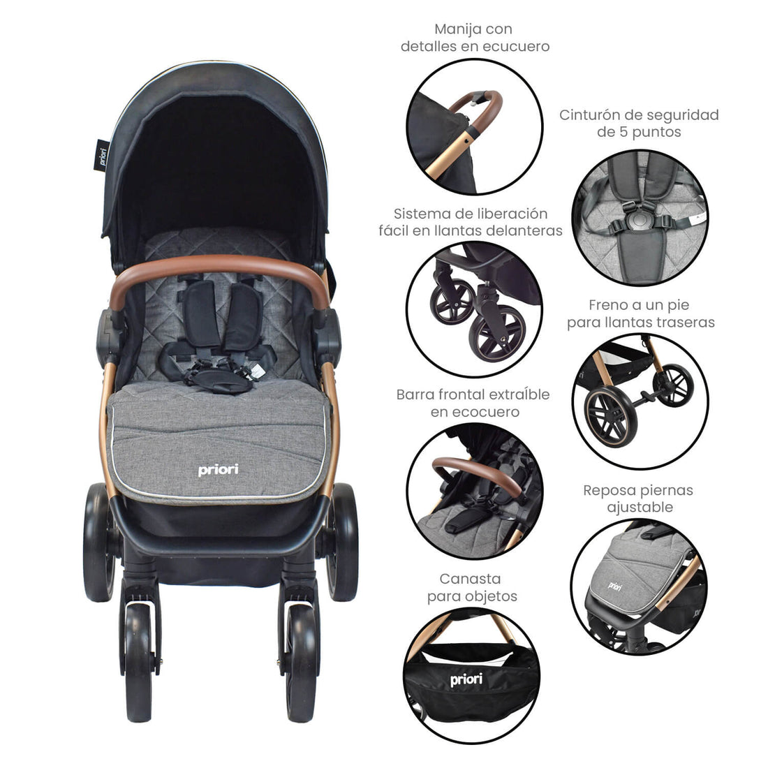 Coche Bebé Priori Maverick Ts Negro