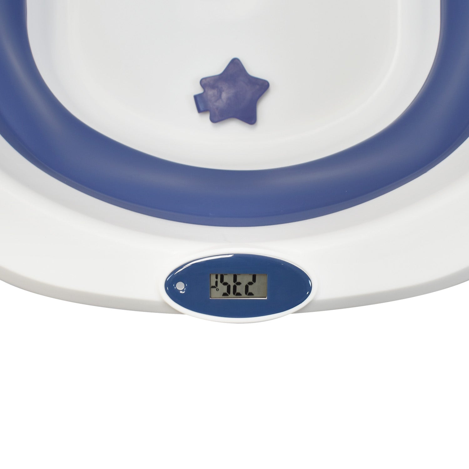 Bañera Plegable Con Soporte Y Cojín Stand Happy Baby Azul