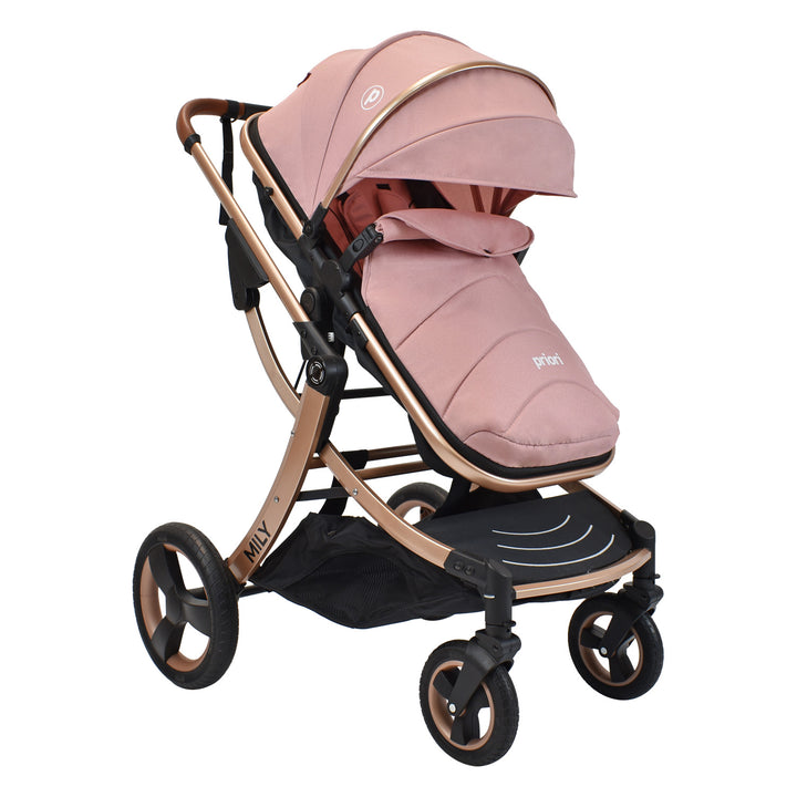Coche Moises Bebé Mily Cs Rosa Priori