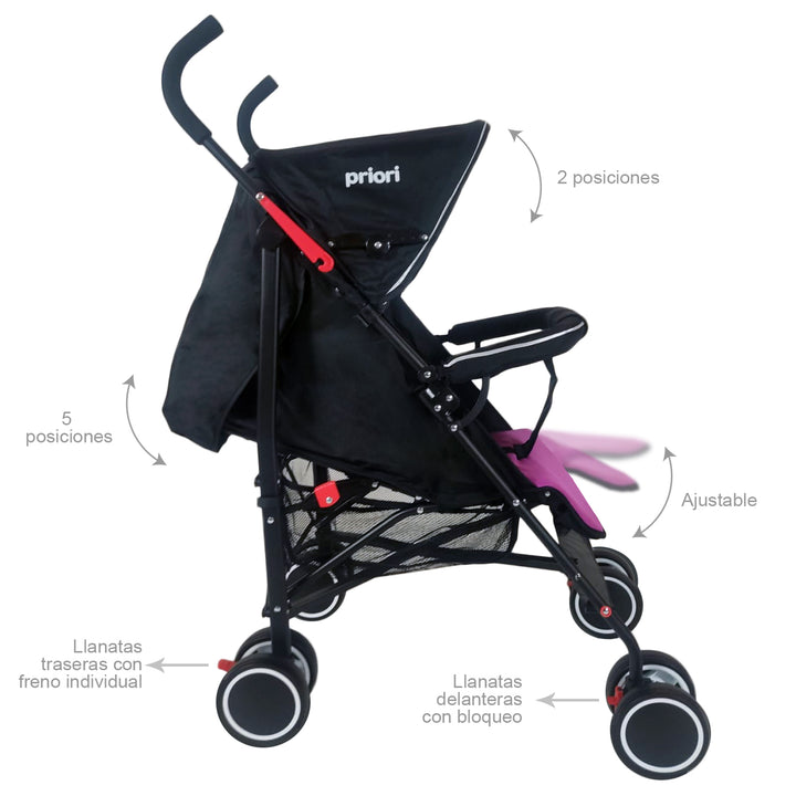Coche Bebe Nuna Ultracompacto Para Avión TRLV Caviar