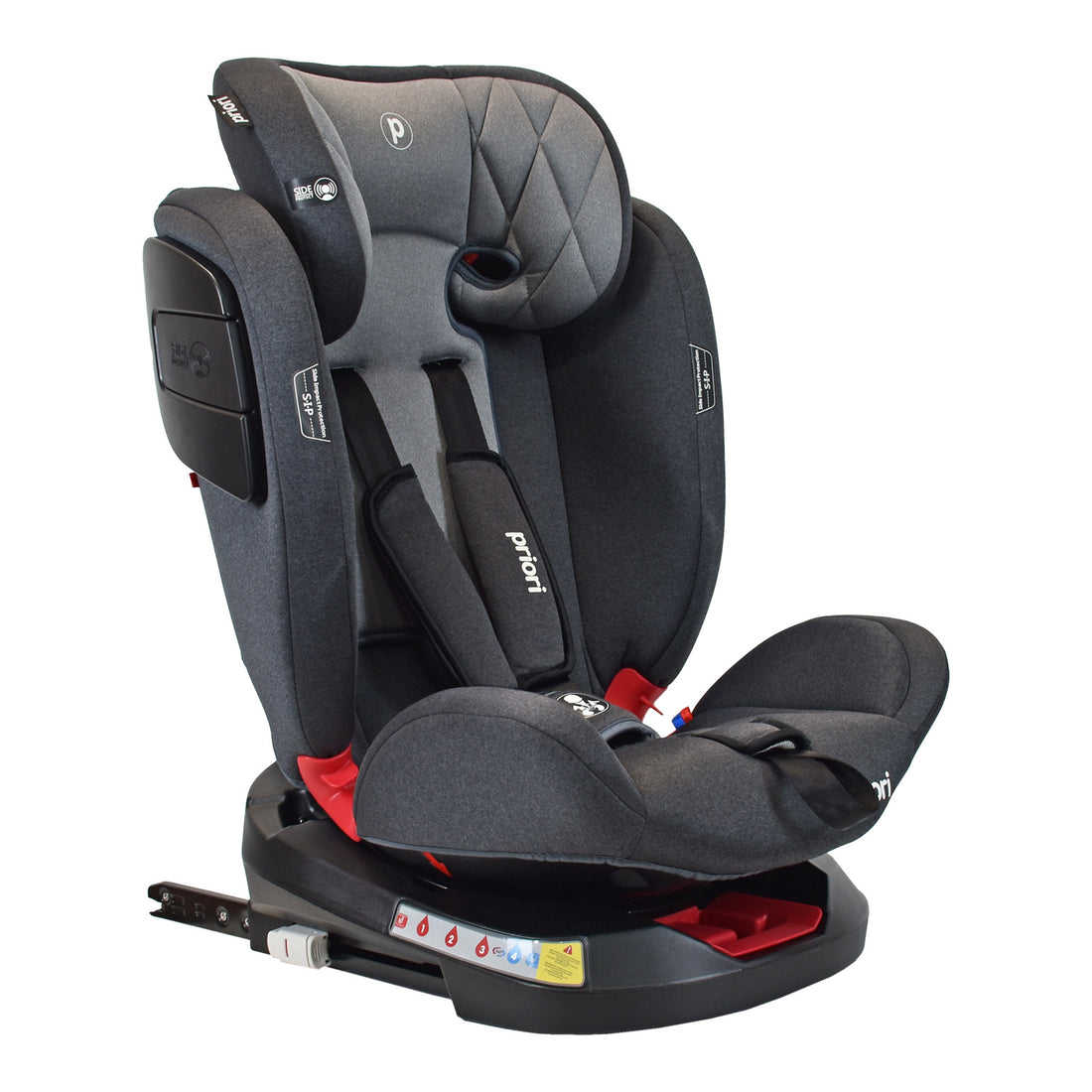 Silla De Carro Bebe Twist Con Isofix Gris Priori