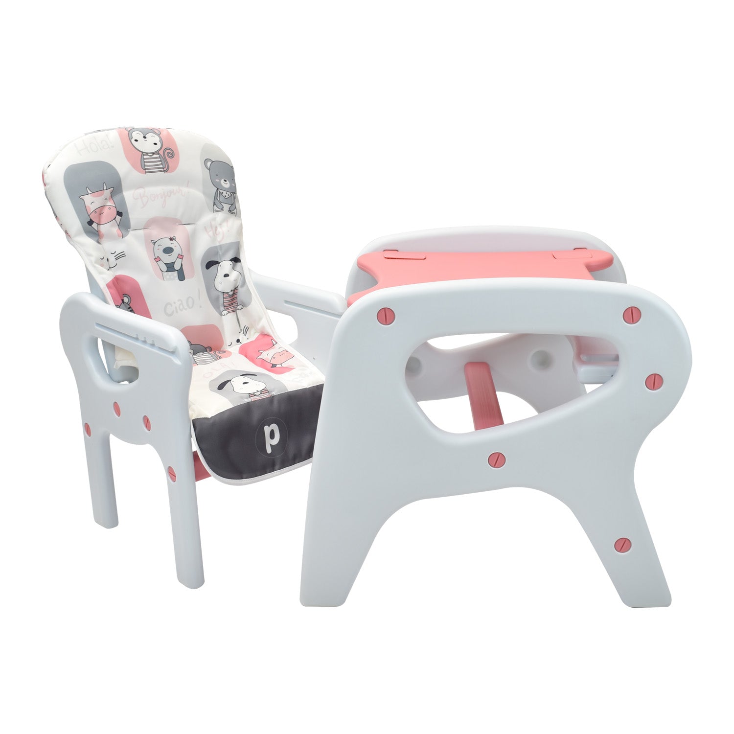 Comedor Bebe Escritorio PCM-10 Animals Rosa Priori