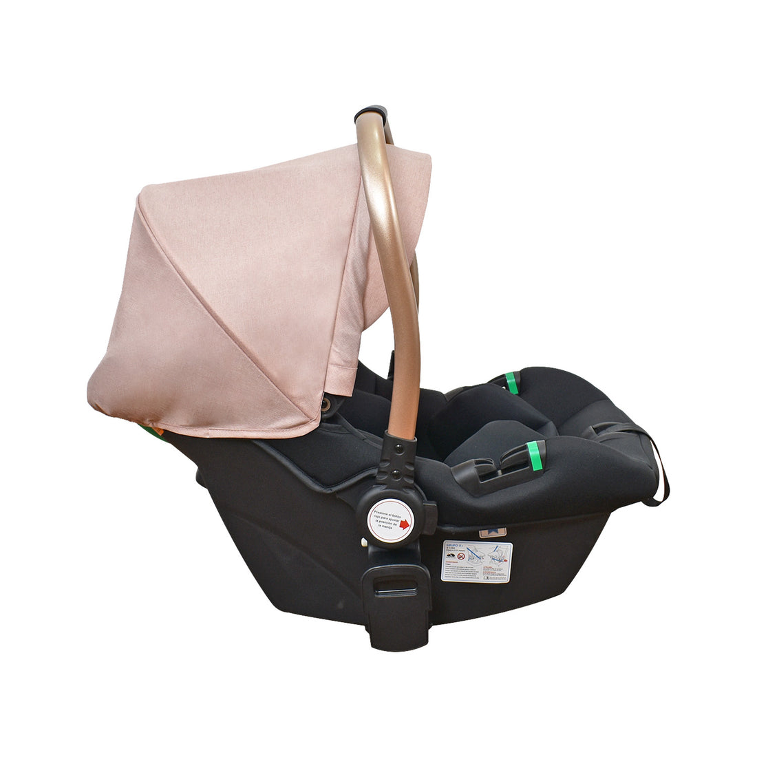 Coche Bebe 4 en 1 Travel System Cris Priori Rosa