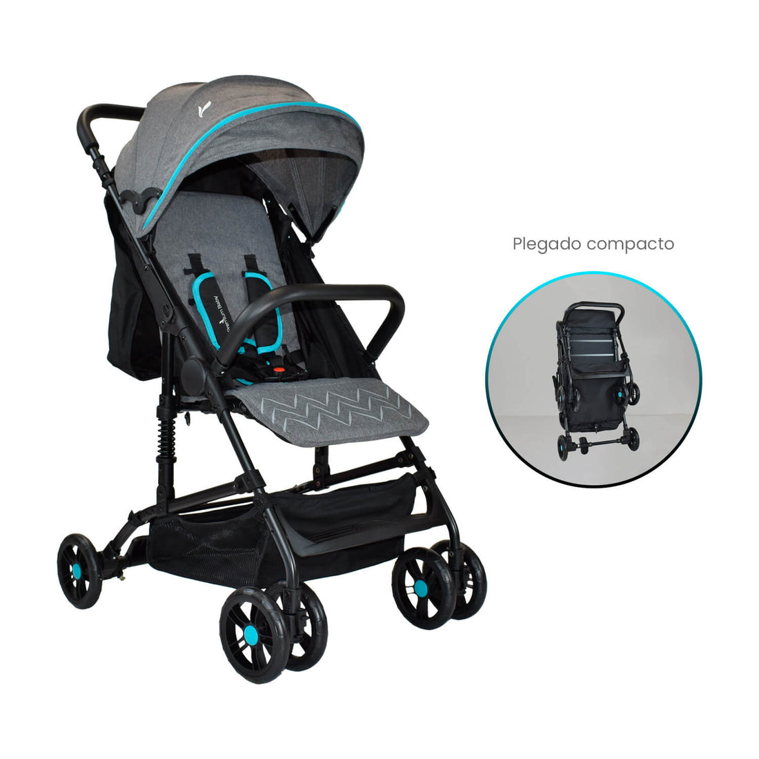Coche Bebe Premium Baby Praga Azul